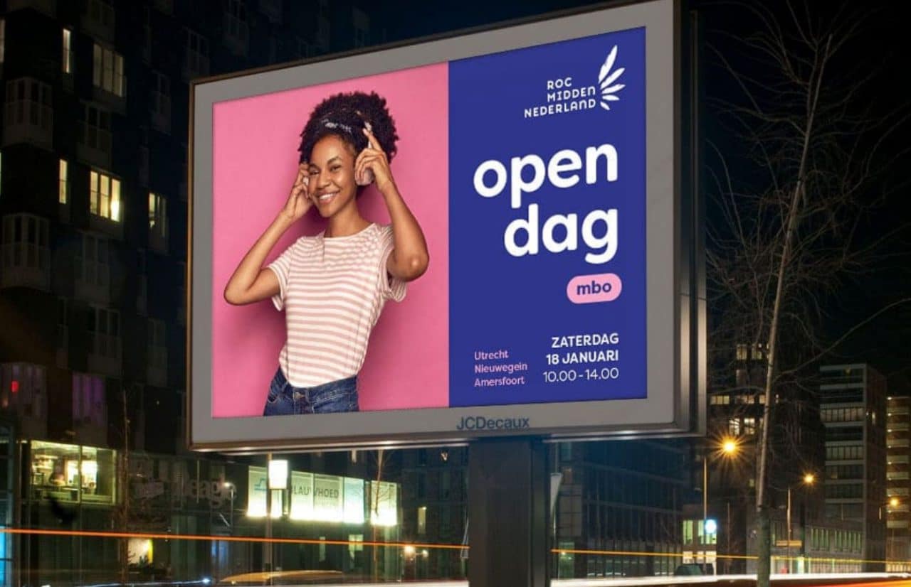 David - ROC Midden Nederland Billboard - Merkbeleving